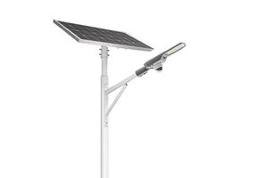 CE ROSH ENEC LED Split Solar Street Light With CCTV Camera 1080p 50W 80W 100W Solar Street Lamps