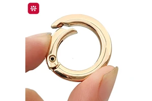 Square Wire Round Buckle Spring Ring Zinc Alloy O-ring Flat Wire Spring Buckle Hook Open Ring Hardware Buckle