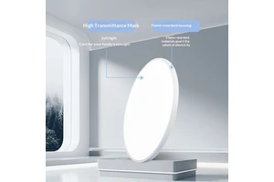 Three-Proof LED Ceiling Light Insect-Proof Dust-Proof Ultra-Thin Minimalist Design Surface-Mounted for Balcony Corridor Lighting