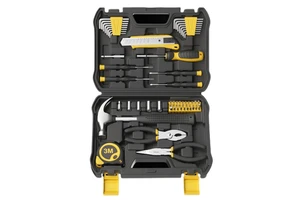 GTYPRO Tool Kit Set Box 62 Piece Home Repair DIY Tools Basic Hand Toolbox Sets