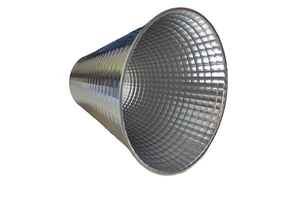 Wholesale Spinning Aluminium Light Cone Lampshade Corn Reflector Cup, Pattern Checkered Downlight Spotlight Reflector