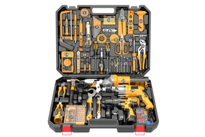 Trending Factory Direct Sale Electrician Dedicated Waterproof Plastic Multi-function Home Hardware Tool Set