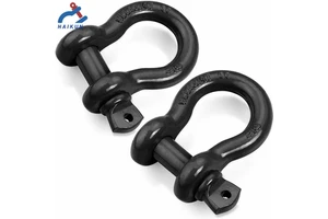 G209 US Type Forged Carbon Steel Heavy Duty Screw Pin Anchor Shackle Bow Shackle for Mining and Heavy Industry Applications