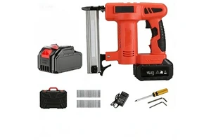 NEW F32 Lithium Electric Staple Gun Cordless Brad Shooting Nail Guns Portable Nailing Tools Machine Battery Framing Nailer