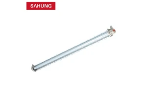 IP65 Waterproof Tri-proof Garage Lamp Explosion-Proof LED Light Fixture with Fire Proof T8 Tube 18W-54W Dimmable Working Light