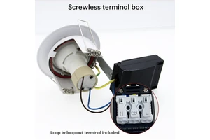 70MM Cut Out Recessed Fire-Rated Modern Dimmable Low Ceiling High Lumen IP65 50W Led Downlight