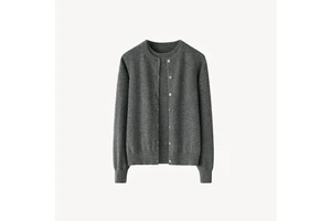 Hot Selling High Quality Customizable Warm Soft Basic Cashmere 2-piece Set Cardigan Sweater And Vest Pullover For Winter