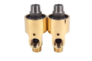 High Quality Right-hand Thread High Temperature Industrial Brass Swivel Joint Water Connector Rotary 2 1/2 Inch Rotating Fitting