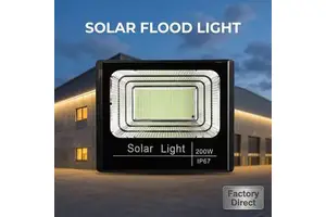 Solar Flood Light Garden Yard Landscape Waterproof Outdoor Led Bright Wall Mounted Fence Night Pathway Security Lighting