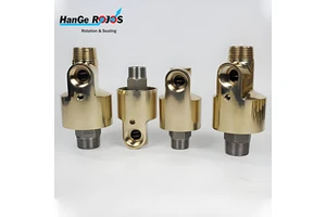 High-Speed High-Pressure Hydraulic Rotary Jaw-Jaw Swivel Joint HS-G Model Brass Threaded Connection Polished Finish