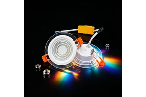 Hot Sale White+RGB Cob Glass Down Light 6W RGB Color Changing Led Glass Spot Light For Bangladesh And Nigeria Market