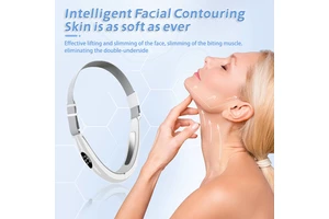 Home Beauty Device LED Light Electric Vibration EMS V Shape Beauty Equipment Double Chin V Shaped Face Lifting Belt Household