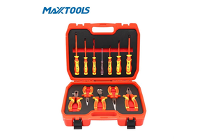 VDE 1000V Insulated Tool Set Electrician Hand Tools Kit IEC 60900 Certified CR-V Tools with Carry Case OEM ODM