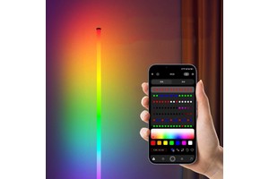 Corner Standing Lamps Bedroom LED Bedside Decoration Living Room Art Decor Remote Indoor Party Stand Lighting RGB Floor Lamp