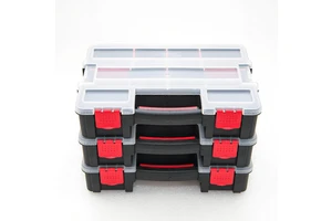 Tool Case Parts Storage Organizer Box Plastic Compartment With Cover Hardware Multi-function Screw Boxes