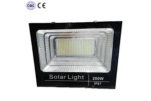 Outdoor Solar LED Flood Lights High Lumen Reflector IP65 Waterproof Remote Control 60-300W for Garden Roads Bright Spotlight