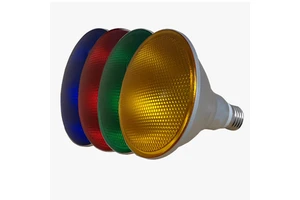 PAR38 IP65 Waterproof LED Lamp Cup, Red, Yellow, Blue, Green Four Colors, Suitable for the Use of Stage KTV