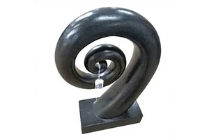 Polished Eddy Matt Black And Antique Bronze Sculpture Light Elegant Living Room Ornament