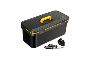 Deli Plastic Toolbox Household Multifunctional Large Portable Hardware Set Industrial Grade Electrician Maintenance Made