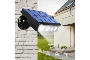 4 LED Solar Security Lights Outdoor Wall Light PIR Motion Sensor 3 Modes Street Waterproof Work Light for Garden Yard