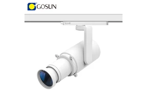 Big Beam Angle 68° 2700-7000k Single Cct Popular Private Design Aluminum 42W Projector LED Contour Track Spotlight