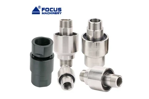 BSP NPT Threaded Connection Straight Through Swivel Joint Hydraulic Oil Water Rotary Swivel Unions for Tower Crane Spray