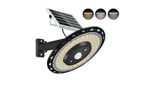 5 Modes IP65 LED Solar Power Lights Indoor Outdoor Motion Sensor Shed Light with Remote for Warehouse Barn Gazebo Yard Garage