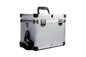 Large Aluminum Tool Box Portable Safety Equipment Toolbox Instrument case Hardware Storage Box Suitcase with Shoulder Strap
