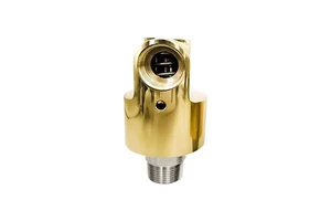 Brass 360 Degree Rotary Union Swivel Coupling 1/2" 3/4" 1" One Way Thread Connector for Water Air Oil Fluid Transmission