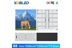 Outdoor High-Definition 4K Ultra-Thin Ultra-Light Aluminum LED Billboard IP66 Waterproofing Sunlight Readable Remote Control