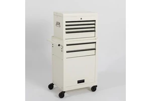 Barber Shop Trolley Tool Cabinet Chest Metal Steel Garage Rolling Tool Cabinet Combo Wheels for Mechanic Workshop OEM/ OBM Iron