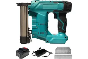 Electric Cordless Brad Nail Gun Battery Powered 2000mAh Brushless Motor Industrial Grade 1 Year Warranty 18 Gauge 2.5in Nail Gun