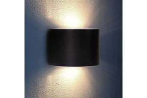 Solar up Down Wall Light Dawn to Dusk Solar Wall Lamp Outdoor Waterproof Solar Fence Light Front Door Pathway Solar Sensor Lamp
