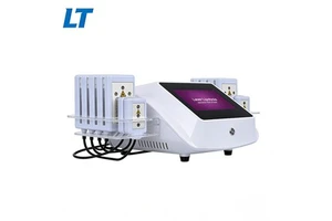 Professional Desktop Electric Body Contouring Apparatus 14 Pads Low-Level Red LED Technology for Commercial Use Breast