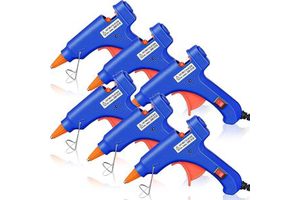Hot Melt Glue Gun High-Quality Aluminum Nozzle Mini Tufting Tool with 10pcs Stick
