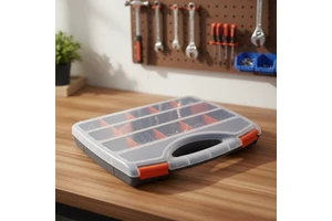Professional Compartments Toolbox Protection Box Carrying Plastic Tool Box With Handle