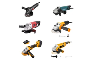 GOLDMOON Quality Professional Variable Speed Cordline Armature Wet Heavy Duty Electric 115mm Mini Angle Grinder Machine
