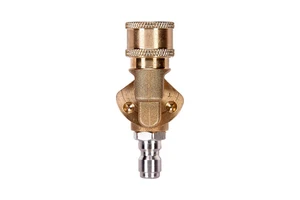 360 Degree Rotatable Brass Five-Way Rotary Interface 180 Degree Swivel Joint Connector for Pneumatic Air Hose &Hydraulic Systems