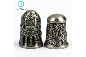 Factory OEM ODM Customized Travel Souvenir Metal Thimble Top Manufacturers Urban Design Personalized Souvenir Thimble