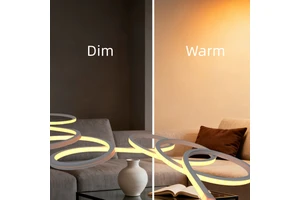 PWM Control Dimming 24V IP68 Ambient Light Top Bending Dim to Warm Ra95 Silicone Neon LED Waterproof Facade Indoor Ceiling Light