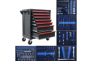 Metal Tool Set Box Durable Tool Sets Tool Chest Tools Box Set Mechanic Tool Trolley Tool Storage Workbench Tool Cart