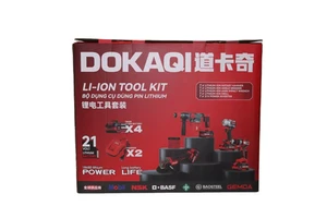 Complete 6Piece Construction & DIY Kit Cordless Angle Grinder Brushless Impact Wrench Li-ion Batteries Electric Hammer Drills