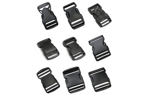 Factory Supply Durable Black Plastic Buckle POM Strong Side Quick Release Buckle