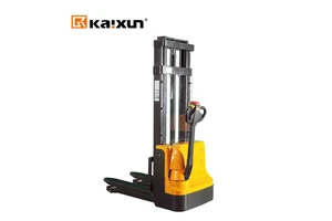 1000KG 1.6 Ton 3m Auto Self Load Apilador Electrico Pallet Truck Forklift Full Electric Walkie Stacker