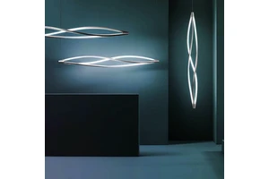 Designer Lighting Aluminum 100W 1.2 1.5 1.8M Tricolor AC85-265v Suspension Nemo Horizontal Pendant Lights for Villa Loft Hotel