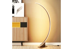 Nordic Minimalist Curved Line Floor Lamp Hotel Corner Atmosphere Lamp Vertical Bedside Floor Lamp