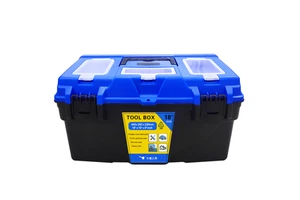 18 Inch Weatherproof Plastic Portable General Toolbox With Bit Storage