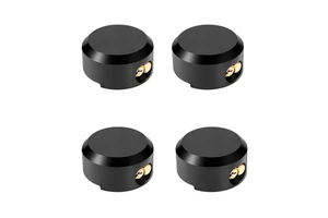 AMBITION Puck Lock 2-7/8"/73mm Steel Heavy Duty Hidden Shackle Padlocks Round Locks for Trailers Warehouses Shipping Containers