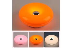 New Arrival Ins Style Donut Bedside Lamp Bedroom Wall Lamps Modern Minimalist Decorative Atmosphere Lamp ABS Plastic RGB Colors