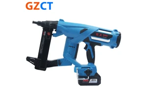 Durable 21V Lithium Nail Gun- Cordless Electric Tool for Cement and Steel Nail Shooting